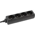 Perel EB4STB25HQ Steckdosenleiste 4fach Schwarz 1 St.