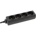 Perel EB4STB25HQ Steckdosenleiste 4fach Schwarz  1 St.