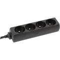 Perel EB4STB25HQ Steckdosenleiste 4fach Schwarz 1 St.