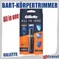 GILLETTE All-in-One Bart-Körpertrimmer wasserdicht inkl. Aufsätze
