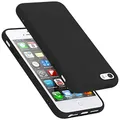 Cadorabo Hülle kompatibel mit Apple iPhone 5 / 5S / SE 2016 Hülle Silikon Handyhülle für iPhone 5 / 5S / SE 2016 Case aus flüssigem Silikon- Kratzfeste dünne TPU Schutzhülle - Liquid SCHWARZ