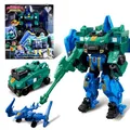 Quantum Heroes DINOSTER 2 in 1 Transforming Roboter Stego Blast Wing, 7,28 Zoll, Roboter Spielzeug für Kinder, Chariot und Transforming Spielzeug für Jungen und Mädchen 5 6 7 8 9 10 Jahre alt