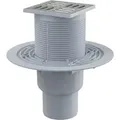 Alt - Alcadrain Bodenablauf 105×105/50/75 Mm Mit Einem Senkrechten Abgang, Edelstahl Rost, Kombi-geruchsverschluss Smart