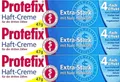 Protefix Haftcreme dritte Zähne Extra Stark Nass Haftkraft 4 fach Effekt 3 x 47g