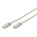 DIGITUS LAN Kabel Cat 5e - 0,25m - RJ45 Netzwerkkabel - U/UTP Ungeschirmt - Kompatibel zu Cat6 und Cat5 - Grau