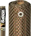 Balkonbespannung Rattan 75 x 300 cm mocca/anthrazit