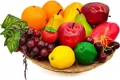 Künstliche Früchte Set 17 Stück für Fotografie und Dekoration, realistisch, bunt