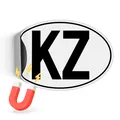 Länderkennzeichen 17,5x11,5cm nach DIN EU-Norm Magnetschild RV005-17 Kasachstan