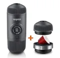 Wacaco Espressomaschine, Nanopresso Ground + Nespresso-Kapseln Adapter