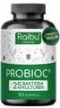 Probiotika Kulturen Komplex Kapseln, Mit 25 Bakterienstämme + Inulin, 180 St – RAIBU