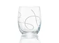 Crystalex Becher Wasserglas Becher Saftglas String Clear Gravur 300 ml 2er Set, 2-tlg., Kristallglas, pantografie, Gravur