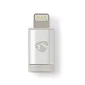 Nedis - Apple Lightning Adapter - Apple Lightning - USB Micro B Buchse - Vergoldet - Aluminium