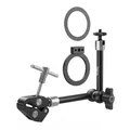 SMALLRIG Magic Arm Klemme mit 1/4-Zoll-Schraube, Handyhalterung für MagSafe und magnetischem Adapterring, 11 Zoll integrierter Magic Arm für iPhone, Android, Action-Kameras/LCD-Monitore/LED – 5604