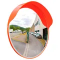Amig - Konvexspiegel - und Überwachungsspiegel mit Visier Ø60 cm Durchmesser | Verkehrsspiegel | Sicht in toten Winkeln, Säulen und Ecken in Geschäften und Garagen | Orange