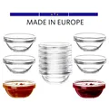 12x Dip Schüssel Glas Schälchen Mini Saucen Snack Eis Dessert Schalen 6cm klein