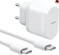 iPad Ladekabel USB C, iPad Pro Ladegerät Ladekabel mit Netzteil 20W Schnellladeg