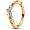 Pandora Fingerring Edle Tiara mit Wirbel Goldfarben goldfarben 50/15,9