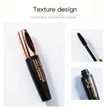 4D Extreme Volumen Mascara Wimperntusche Schwarz Wasserfest Silikon Bürste NEU