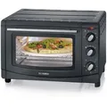 Severin Minibackofen Severin TO 2068 Mini-Backofen schwarz - kompakter Backofen. schwarz
