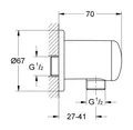 Grohe Relexa Wandanschlussbogen 1/2 Zoll Wandanschlusswinkel