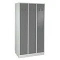ADB Spind Garderobenschrank Umkleideschrank Kleiderspind 3-türig 1775x890x500 mm