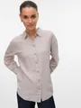 Vero Moda Hemdbluse VMLINN LINEN LS SHIRT WVN NOOS hochwertige Qaulität mit Leinen