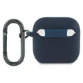 Red Bull Silicone Logo & Lines Case for AirPods 4 Navy Blue (Kopfhörer Hülle) (RBA4SIVSV)