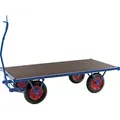 Kongamek Schwerlastwagen 3000x1000x490mm mit Feststellbremse und Ziehgriff Ø400mm Pannensicher 1500kg Tragkraft
