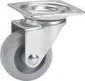 Dörner + Helmer Möbelrolle Lenkrolle mit Platte 36 x15 x 50 mm, Tragkr. 35kg