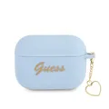 Guess GUAPLSCHSB Schutzhülle für AirPods Pro, Silikon, Blau