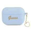 Guess Silikonhülle mit Herzmotiv für AirPods Pro, blau