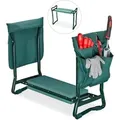 Kniekissen, Weiches Polster, 2 Taschen, Faltbar, Kniestütze, Gartenarbeit, Bis 150 Kg, H X B X T 50 X 60 X 27,5 Cm, Grün