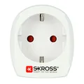 SKROSS 186720 Reisestecker Europe to USA (Einzelartikel) Weiß Schutzkontakt