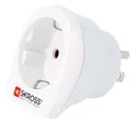 SKROSS Reisestecker 2Stück "Europe to USA", Weiß (A4)
