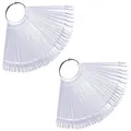 100X Nagel Präsentation Nagelspitzen Nagel Display Nagellack Farbe Karte Platten Display Farbfelder Vorlagen, Transparent