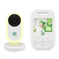 LeapFrog LF2423 Baby Monitor with Camera, Long Range, 2.8 Inch Video LCD Display, 2X Zoom, Temperature Sensor, Noise Activation Mode, Intercom, Long Battery Life, 720p