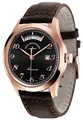 Zeno-Watch Herrenuhr - Gentleman Automatic Day Date Gold Plated - 6662-2834-Pgr-f1