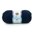 Lion Brand Yarn 24/7 Cotton DK Garn, 1 Pack, Nightshade
