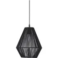 PR Home Rio Textilfaden Hängelampe Schwarz E27 28x28x167cm
