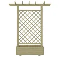 vidaXL Pergola, mit Pflanzkasten 162x56x204 cm Holz