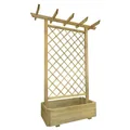 Pergola Mit Pflanzkasten 162x56x204 Cm Holz