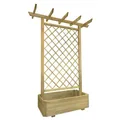 Pflanzkasten mit Spalier Pergola Blumentopf Blumenkübel Pflanzkübel 162x56x204cm