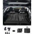 VEVOR Auto Luftmatratze aufblasbare Campingmatratze beflockte & verdickte Reisebetten tragbare Isomatte mit Luftpumpe & 2 Kissen & Düse & Tragetas...