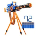 X-Shot Blaster Insanity Rage Fire motorisiert, 40-Dart Munitionsgürtel, mit Stativ, 72 Darts