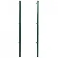 Gartenpfosten verzinkter Stahl 200cm/6cm SONGMICS