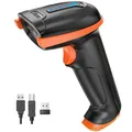 Kabelloser Handheld-Barcode-Scanner 1D Laser Wireless und USB mit Akkus Neu&OVP