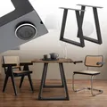Tischbeine Tischgestell Trapez-Design Industriedesign Stahl 60 x 72cm Anthrazit