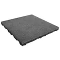 Fallschutz Gummifliese 75 mm Höhe - 50 x 50 cm - Grau