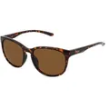Smith LAKE SHASTA Damen-Sonnenbrille Vollrand Panto Kunststoff-Gestell, braun
