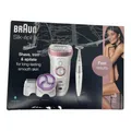 Braun Silk-épil 9 Epilierer Damen - langanhaltende Haarentfernung, weiß/rosegold